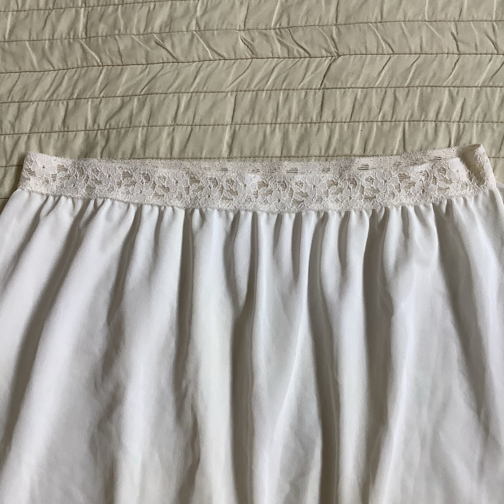 Vintage Ivory Maxi Slip Skirt - Picture 4 of 6